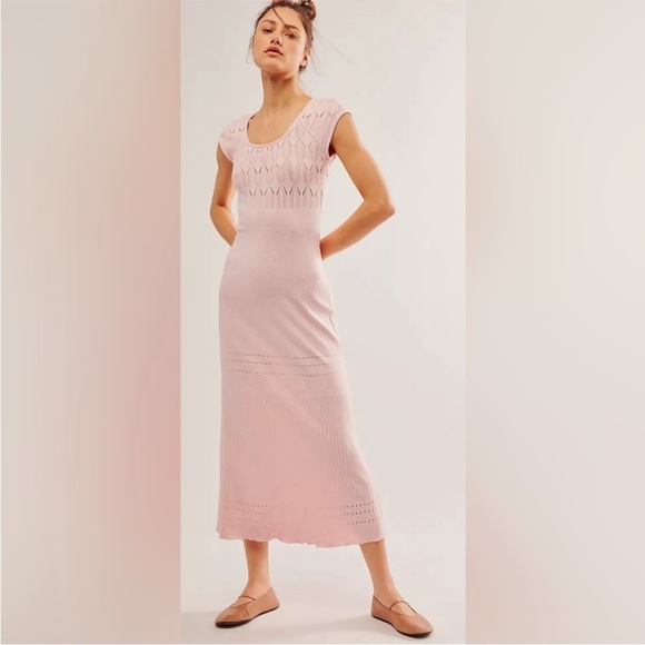 Free People Robin Seamless Midi Dress. M/L - Picture 2 of 12